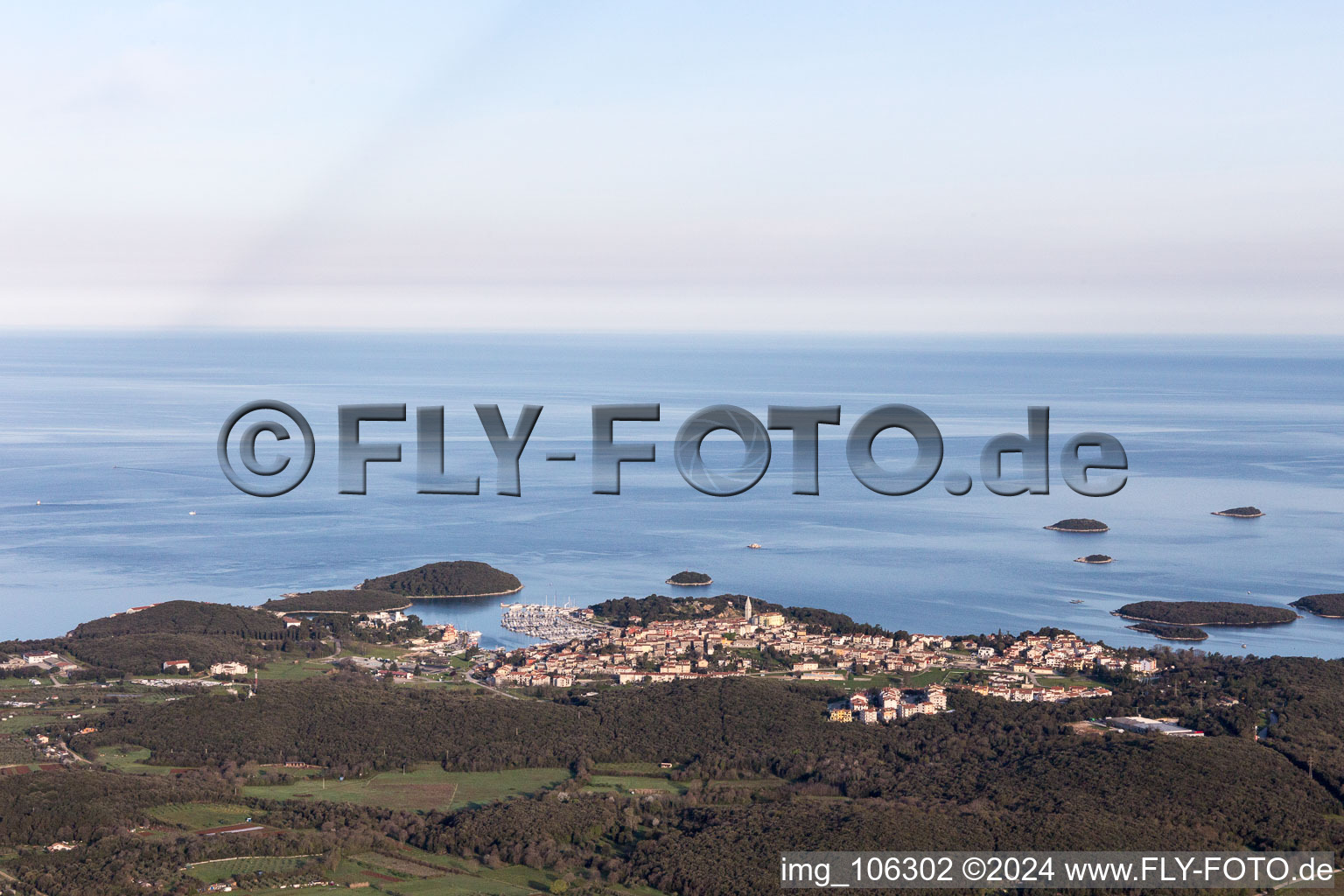 Flengi in the state Gespanschaft Istrien, Croatia out of the air