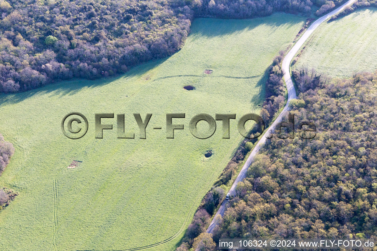 Flengi in the state Gespanschaft Istrien, Croatia seen from above