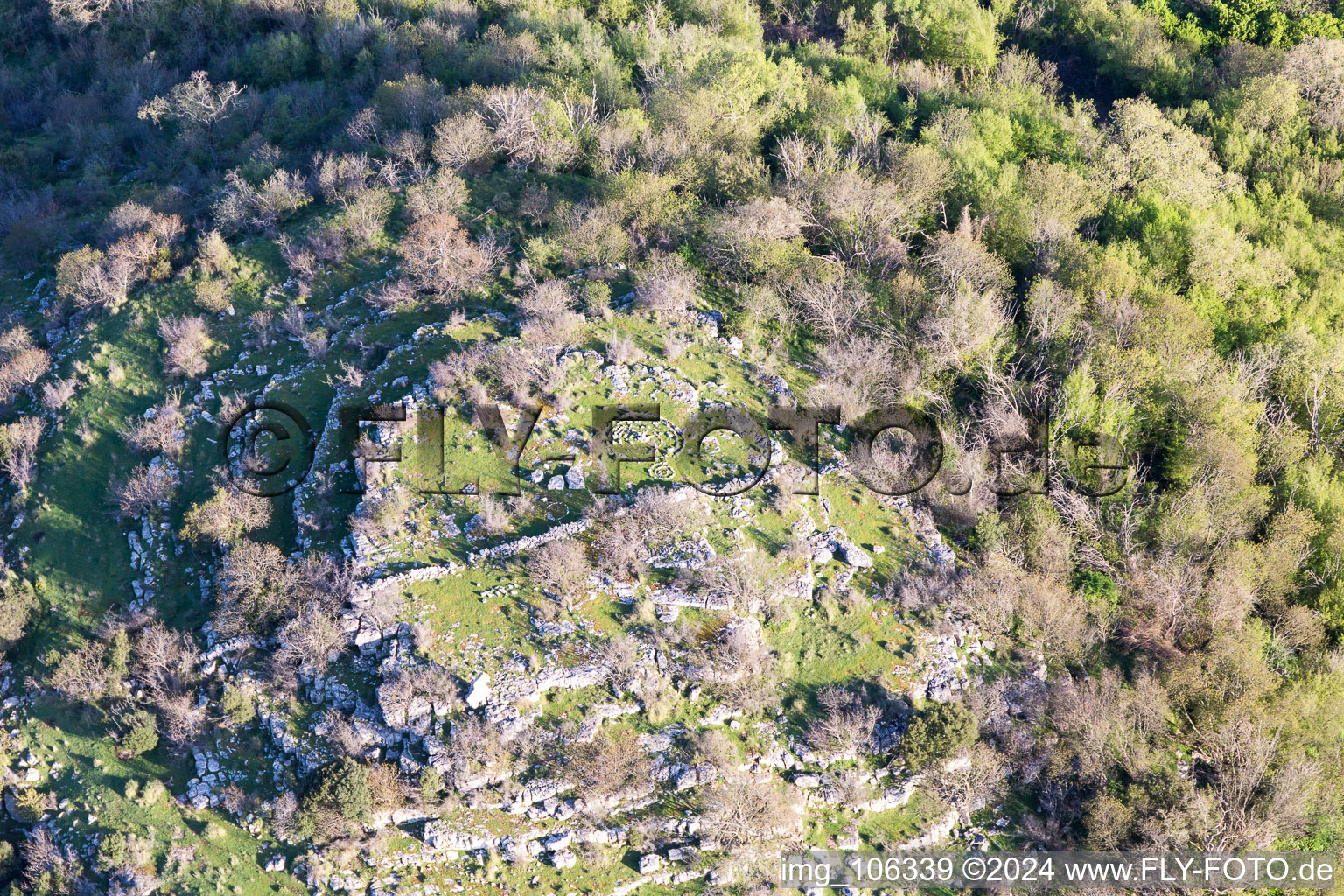 Oblique view of Valkarin in the state Gespanschaft Istrien, Croatia