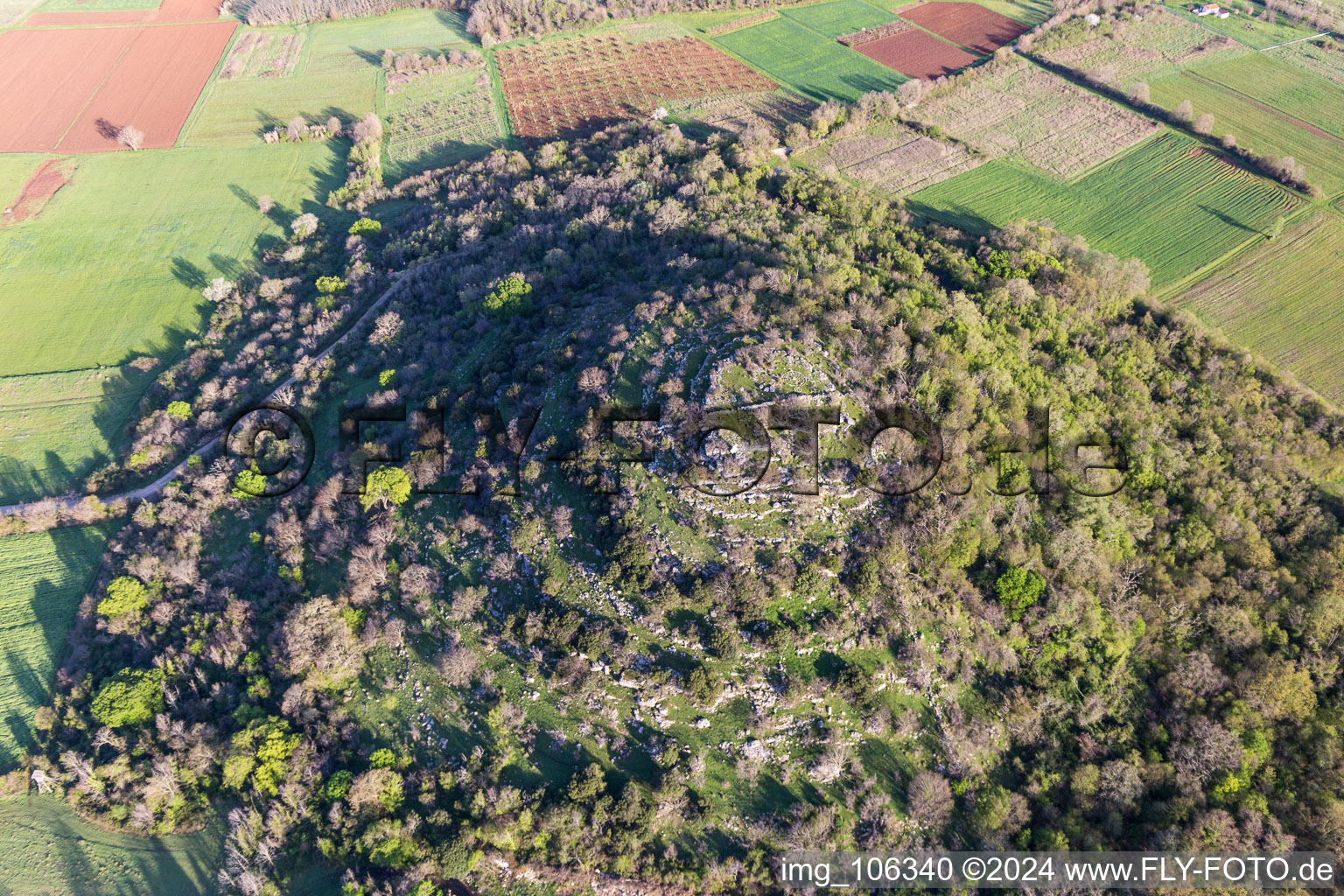 Valkarin in the state Gespanschaft Istrien, Croatia from above