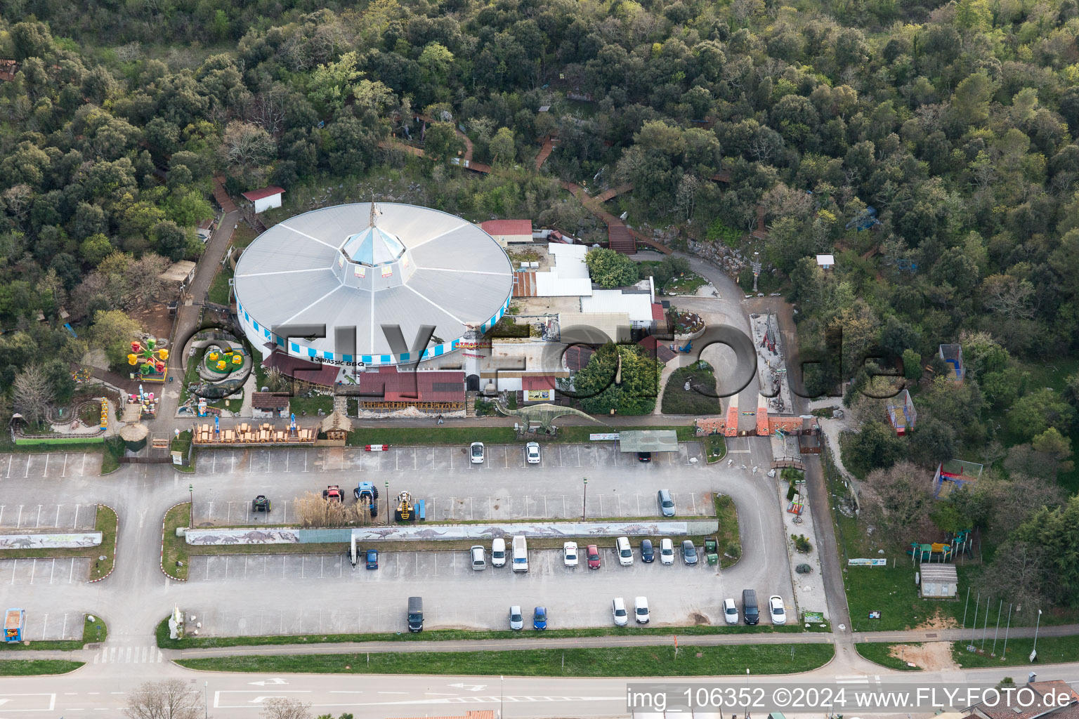 Funtana in the state Gespanschaft Istrien, Croatia from above