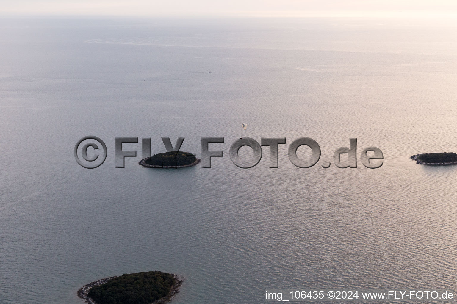 Funtana in the state Gespanschaft Istrien, Croatia viewn from the air