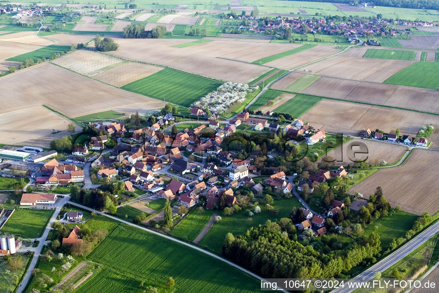 Village view in Betschdorf in the state Bas-Rhin, France