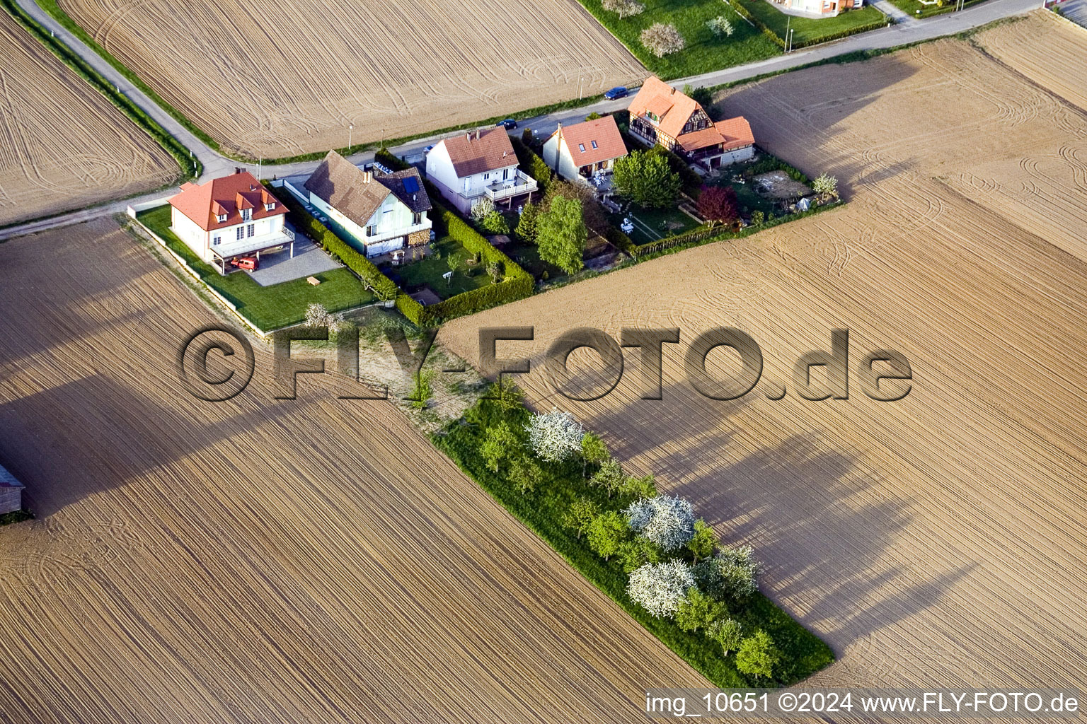 Reimerswiller in the state Bas-Rhin, France out of the air