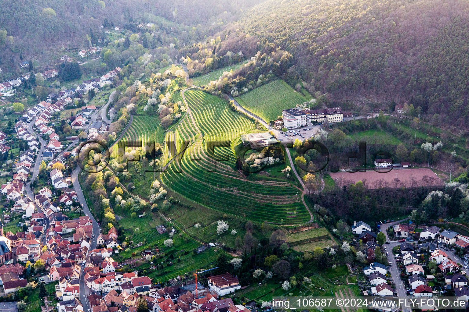 St, Martin, Kropsburg Castle in the district SaintMartin in Sankt Martin in the state Rhineland-Palatinate, Germany