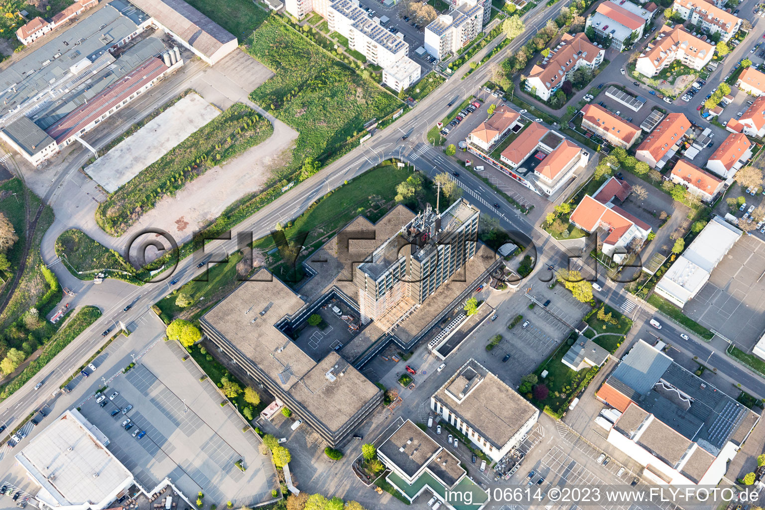 Post Office Building in Neustadt an der Weinstraße in the state Rhineland-Palatinate, Germany