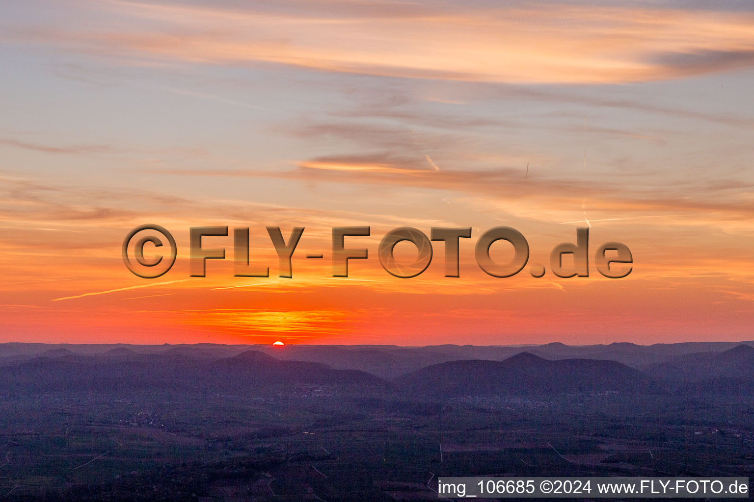 Winden in the state Rhineland-Palatinate, Germany viewn from the air