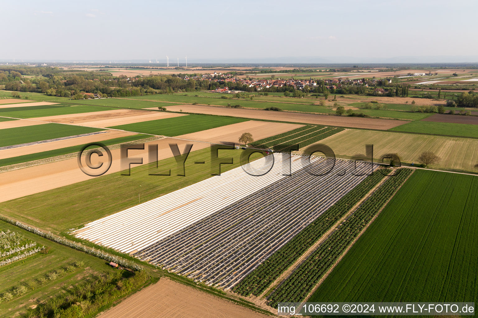 Winden in the state Rhineland-Palatinate, Germany from the drone perspective