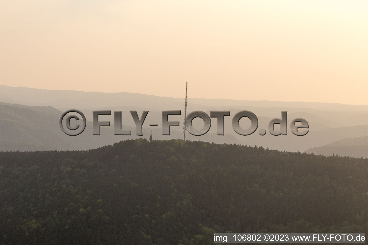 Aerial view of Wine area in the district Haardt in Neustadt an der Weinstraße in the state Rhineland-Palatinate, Germany