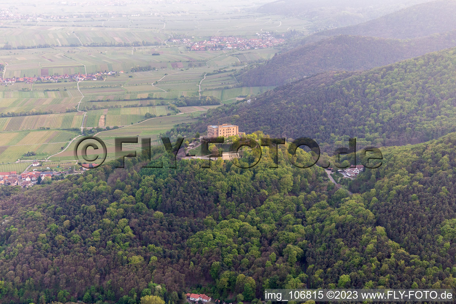 Hambach, Hambach Castle in the district Diedesfeld in Neustadt an der Weinstraße in the state Rhineland-Palatinate, Germany