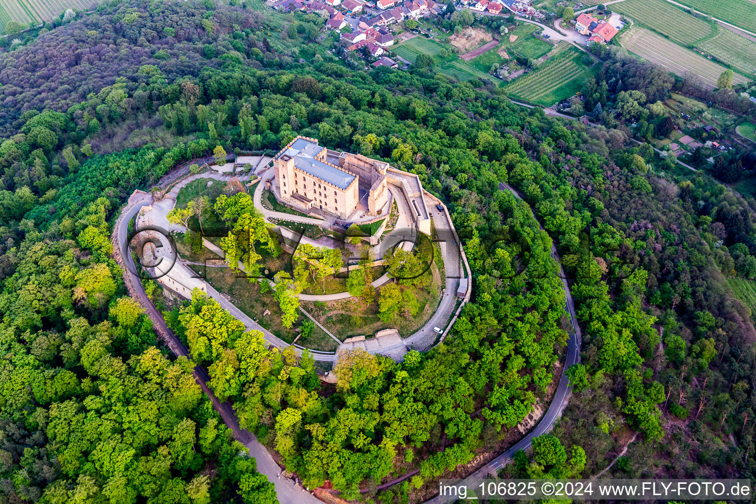 Hambach Castle near Ober-Hambach in the district Hambach an der Weinstraße in Neustadt an der Weinstraße in the state Rhineland-Palatinate, Germany