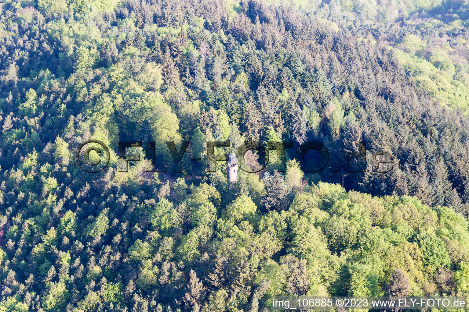 Aerial photograpy of Martinsturm in Klingenmünster in the state Rhineland-Palatinate, Germany