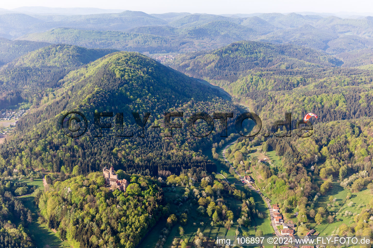 Bewartstein Castle in Erlenbach bei Dahn in the state Rhineland-Palatinate, Germany