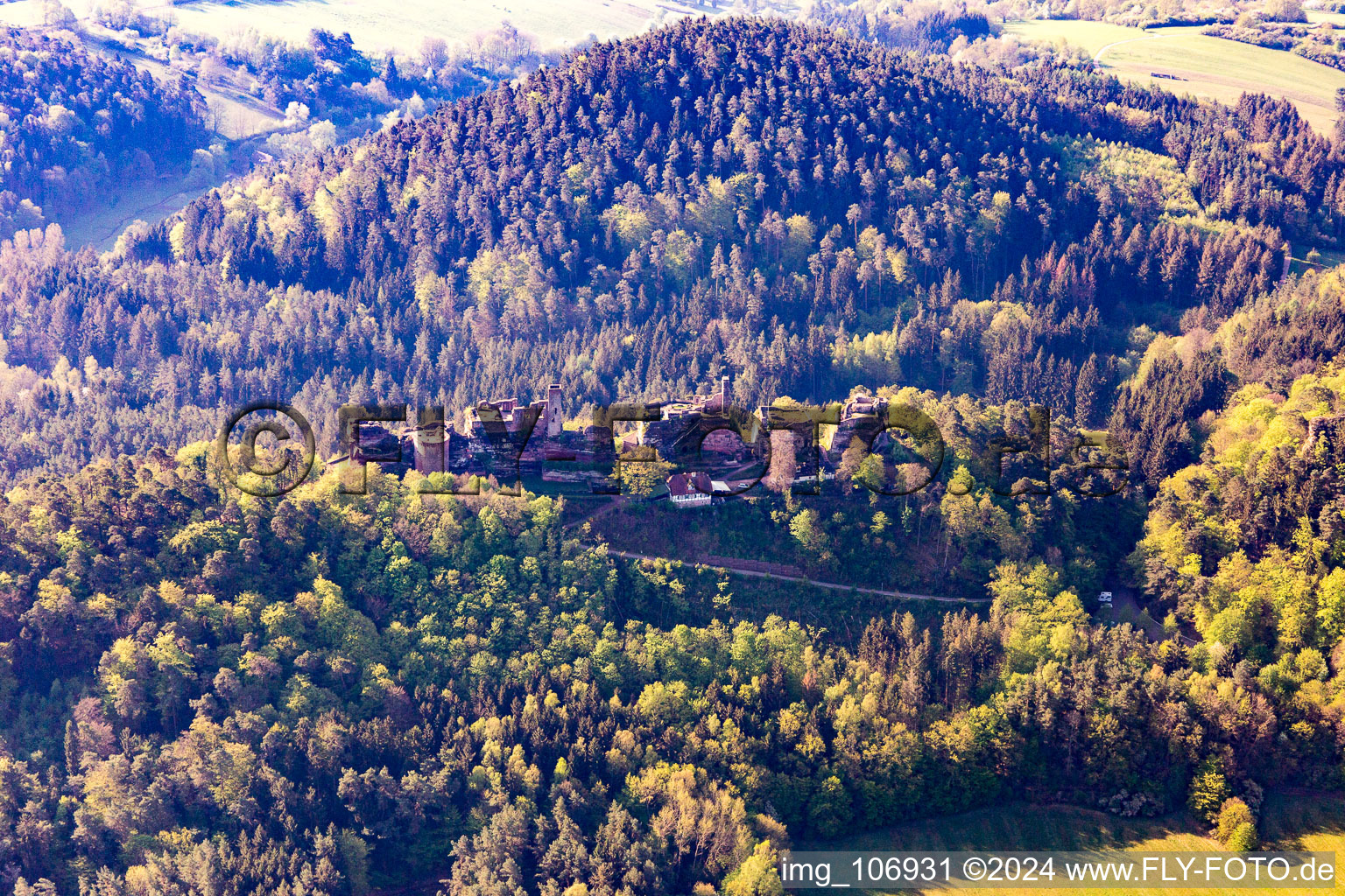 Altdahn Castle Ruins in Dahn in the state Rhineland-Palatinate, Germany