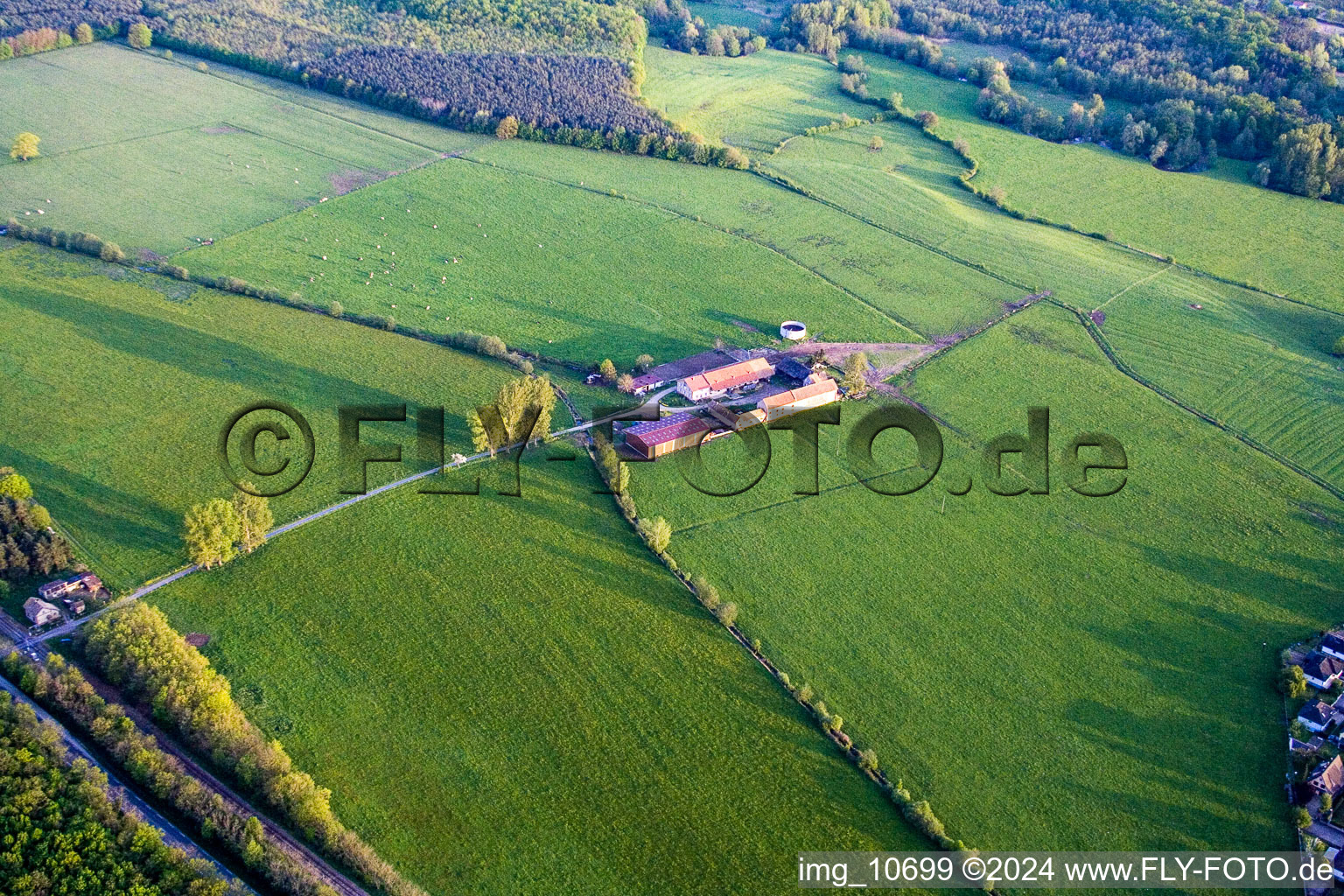 Mertzwiller in the state Bas-Rhin, France out of the air