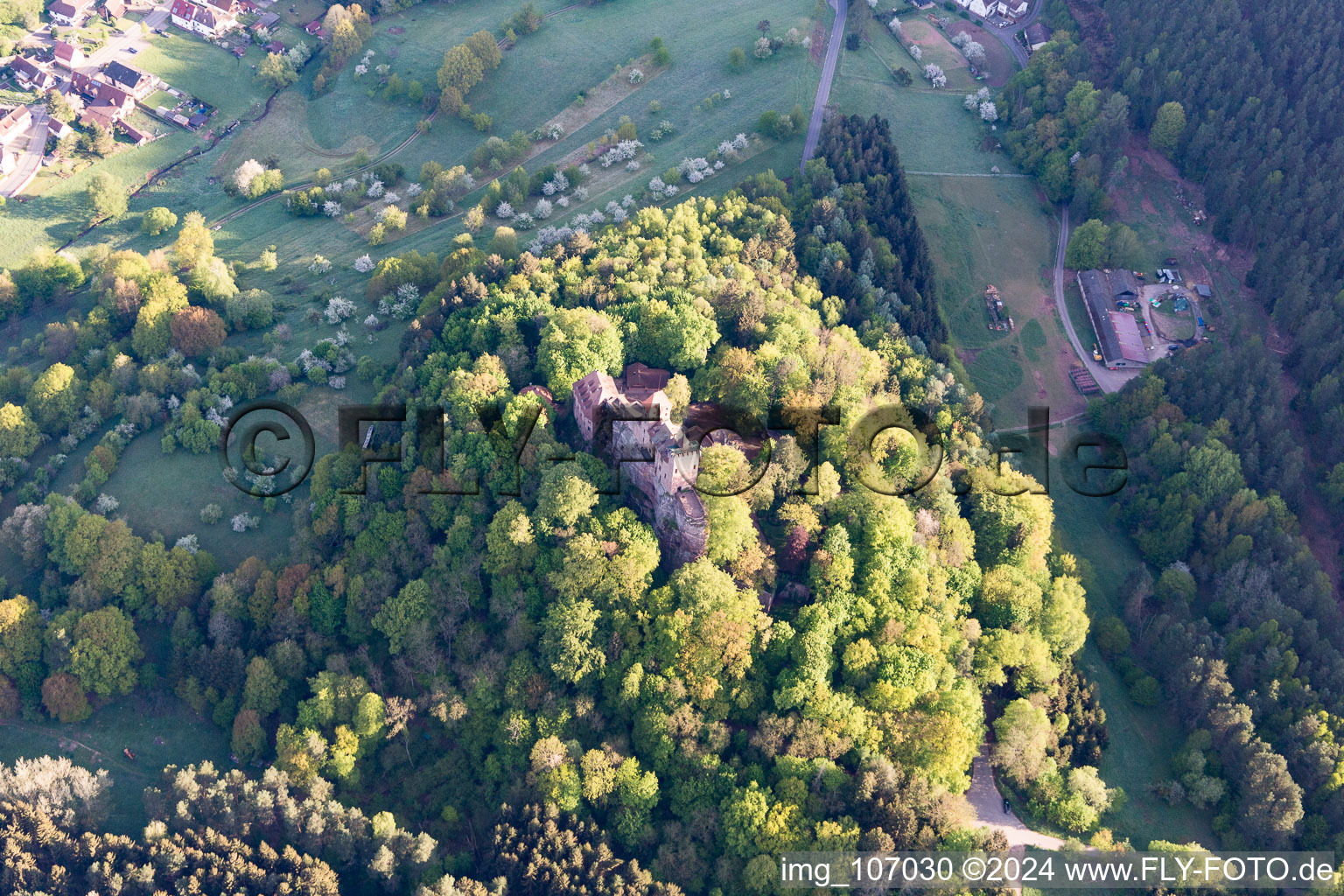 Fortress Berwartstein in Erlenbach bei Dahn in the state Rhineland-Palatinate