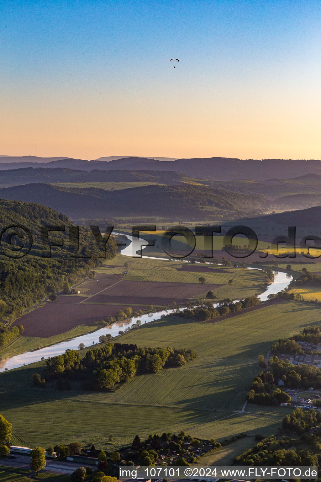 Easternmost point of NRW in the district Stahle in Höxter in the state North Rhine-Westphalia, Germany