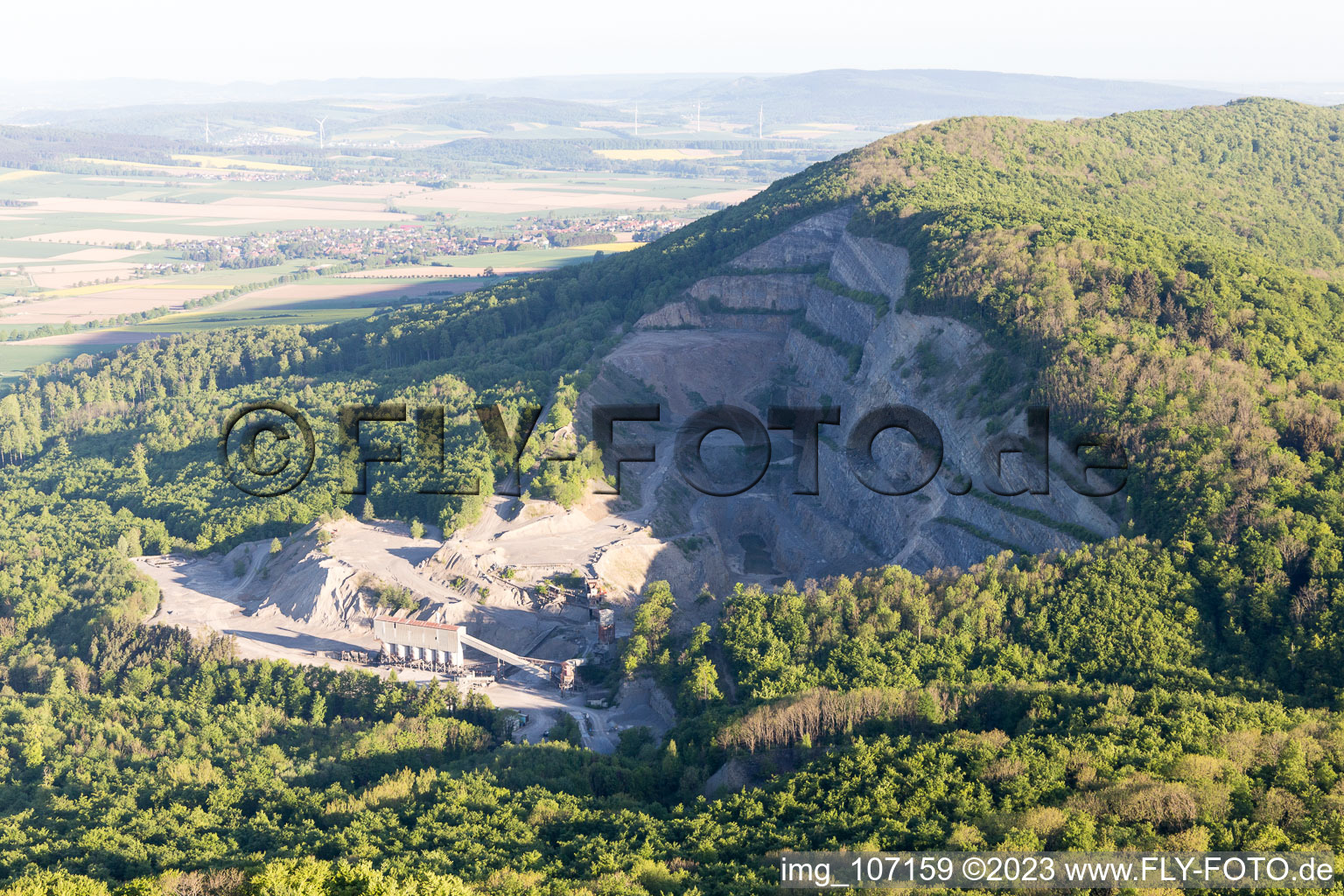 Quarry in Salzemmendorf in the state Lower Saxony, Germany