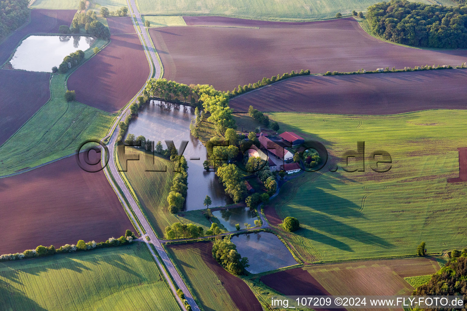 Homestead of a farm on Hofsee in Rauhenebrach in the state Bavaria, Germany