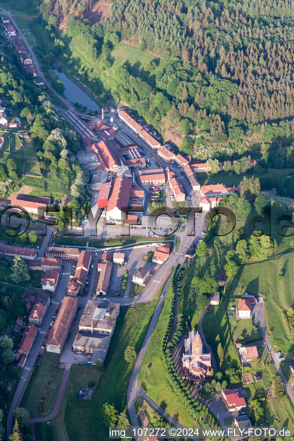 Oblique view of Saint-Louis-lès-Bitche in the state Moselle, France