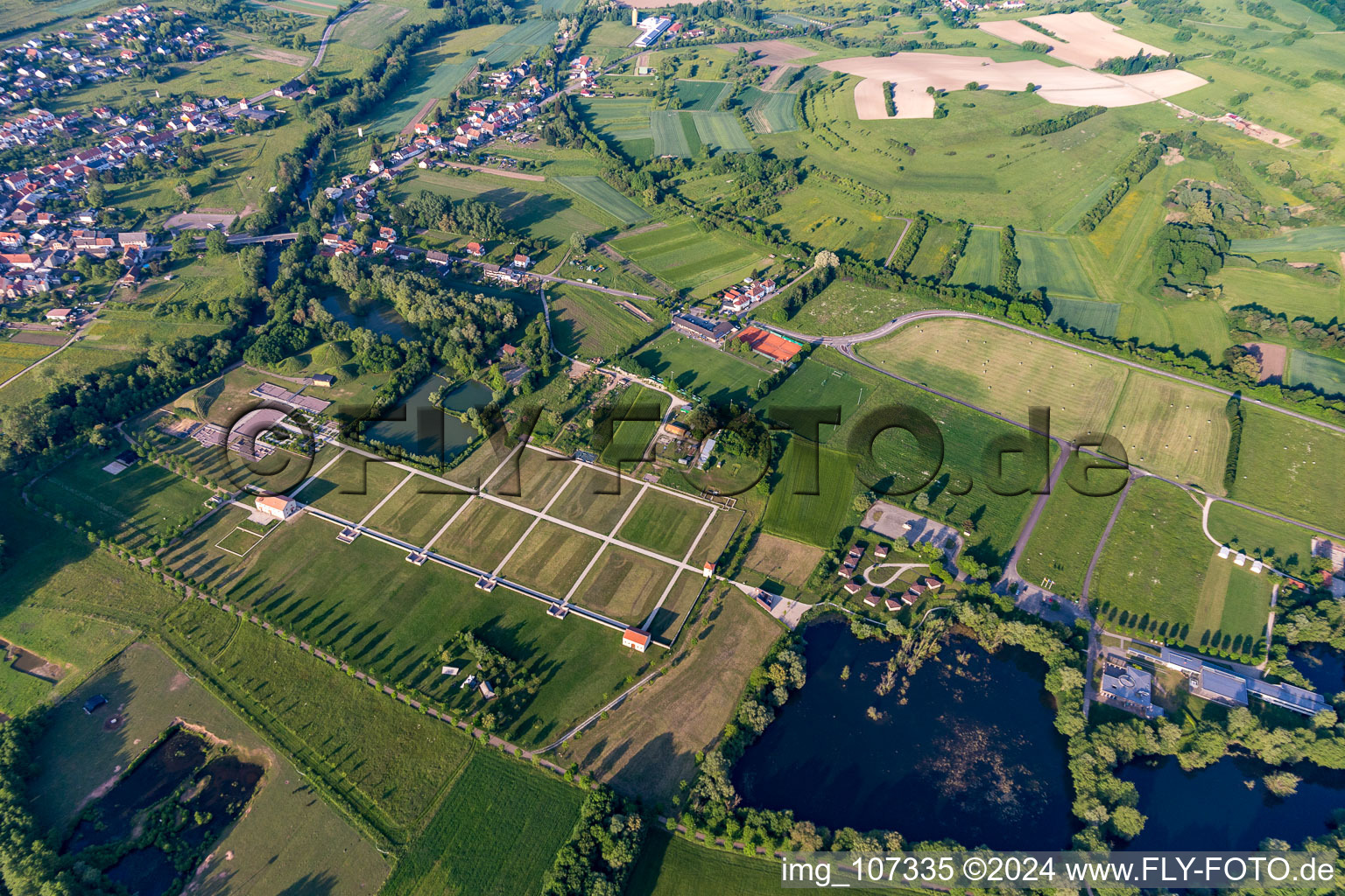 Vestiges Romaines / Roman excavations in the district Reinheim in Gersheim in the state Saarland, Germany