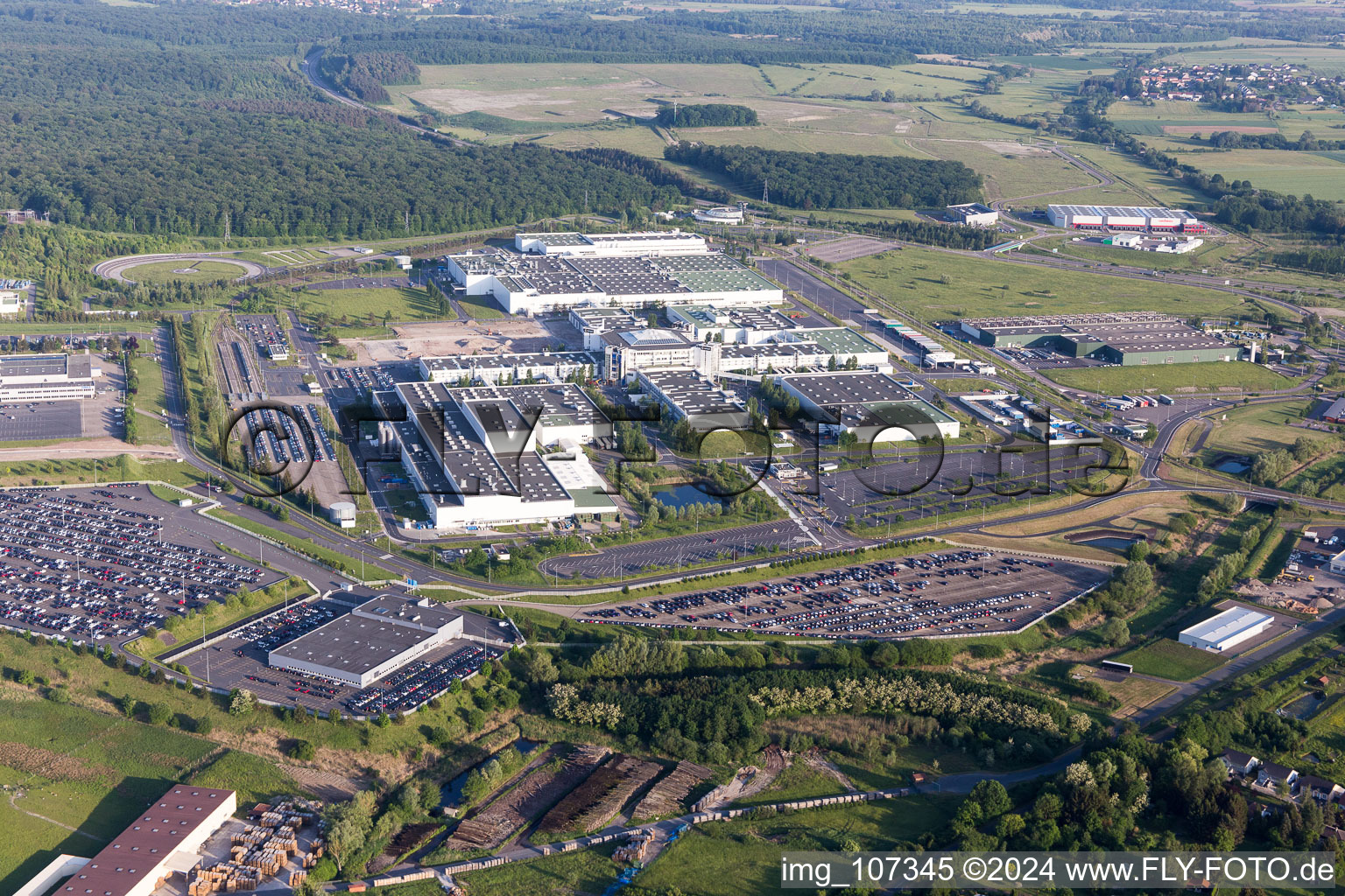 Industry in Woustviller in the state Moselle, France