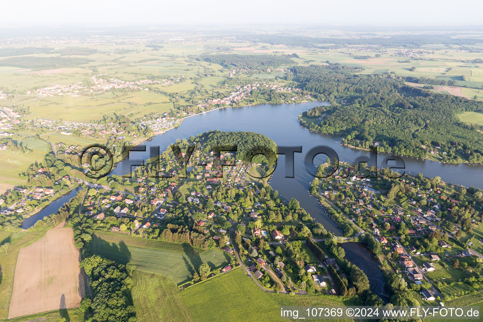 Marais Lake in Hilsprich in the state Moselle, France