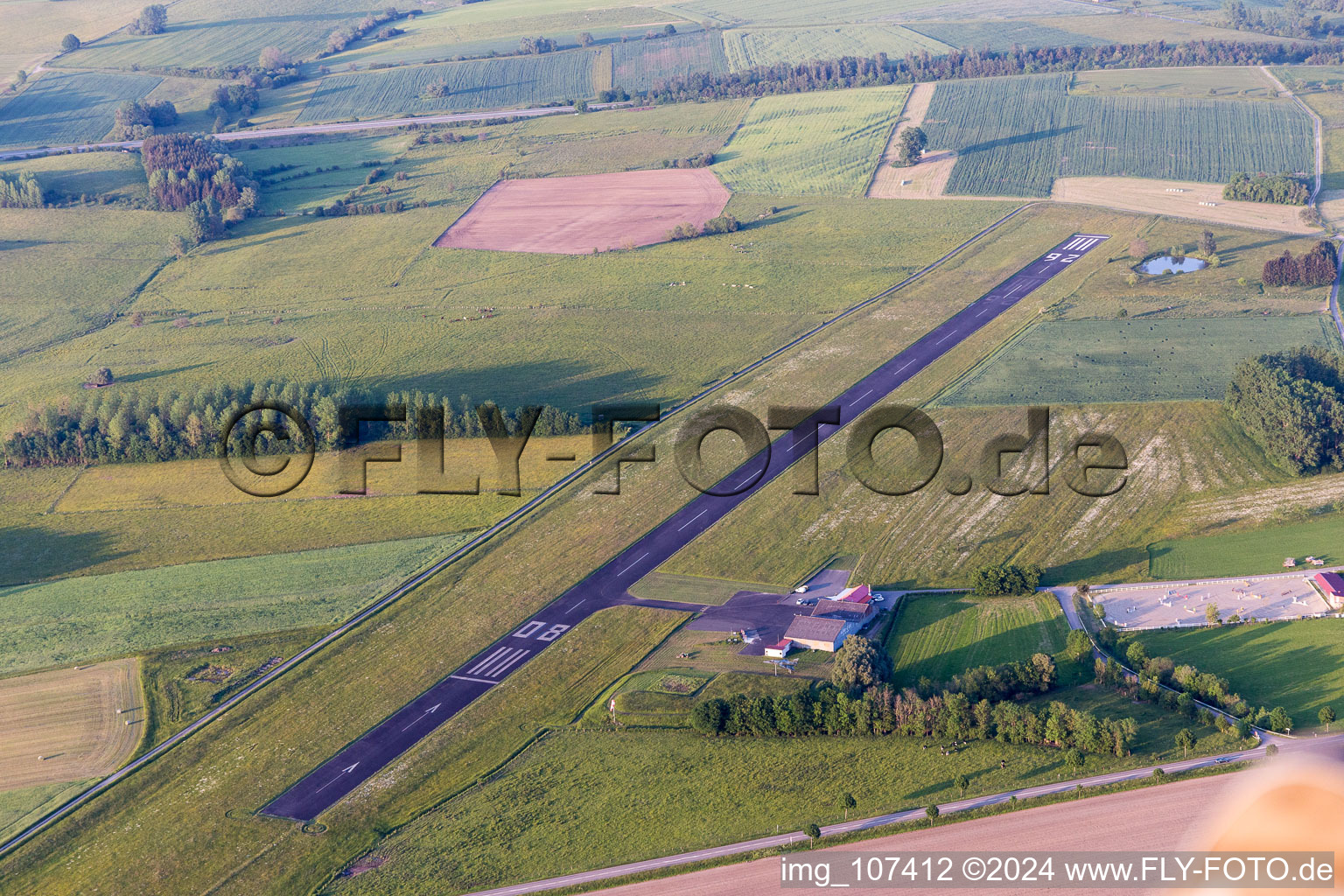 Airport in Sarre-Union in the state Bas-Rhin, France