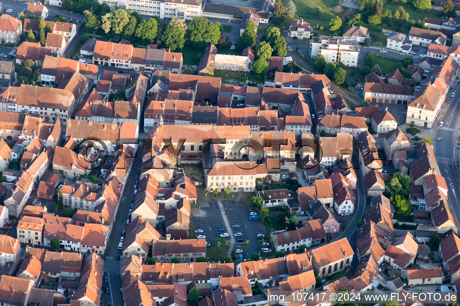 Sarre-Union in the state Bas-Rhin, France out of the air