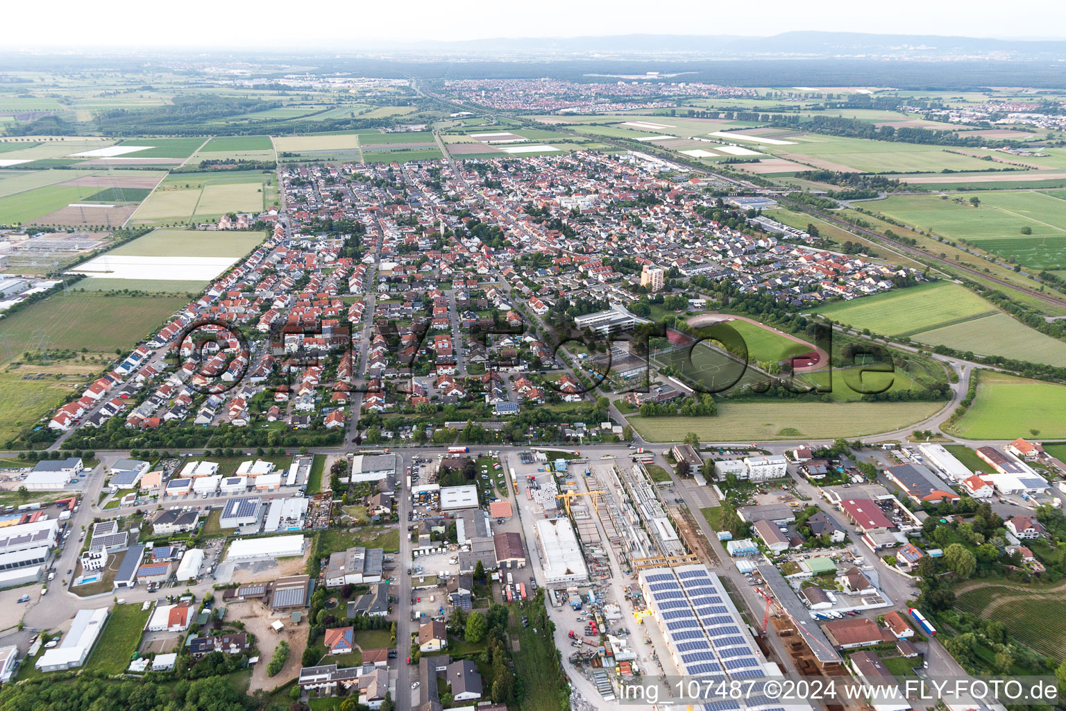 Neulußheim in the state Baden-Wuerttemberg, Germany