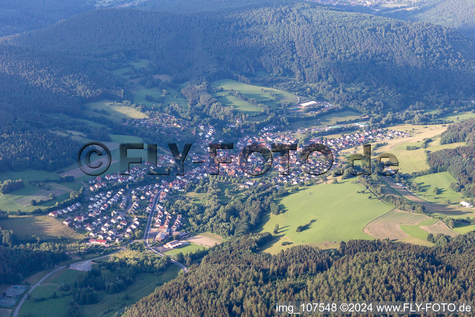 Kirchzell in the state Bavaria, Germany