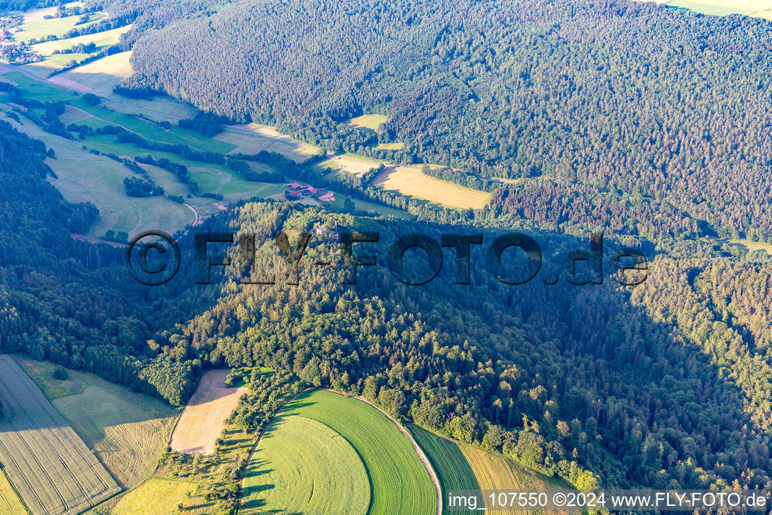 Wildenberg Castle in the district Preunschen in Kirchzell in the state Bavaria, Germany