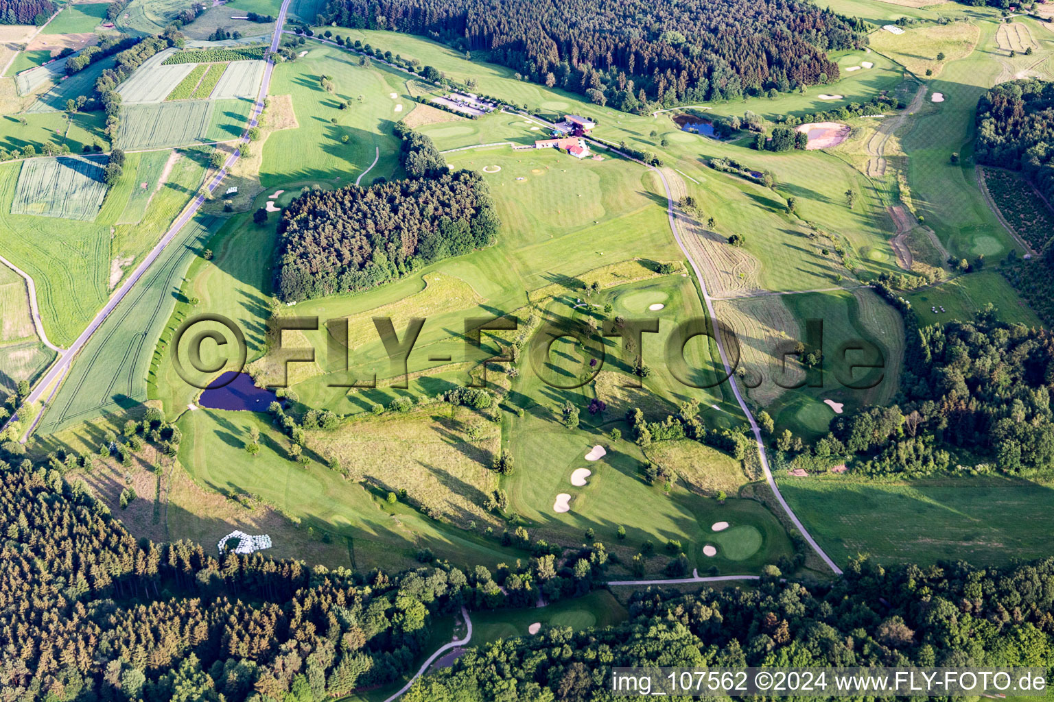 Grounds of the Golf course at of Golfclub Mudau e.V. in Mudau in the state Baden-Wurttemberg, Germany