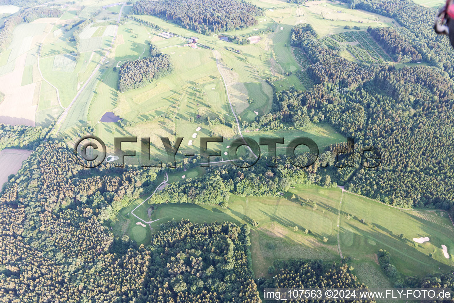 Golf course in Mudau in the state Baden-Wuerttemberg, Germany