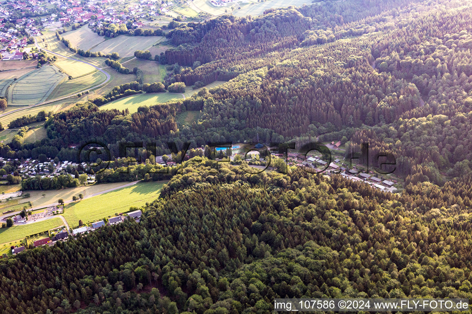 Odenwald Camping in the district Krumbach in Limbach in the state Baden-Wuerttemberg, Germany