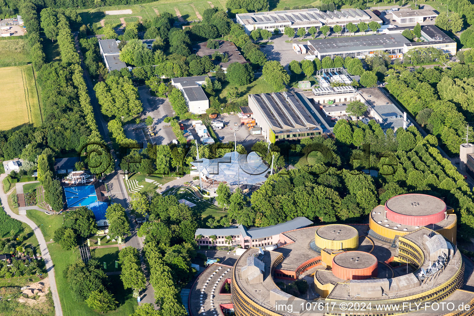 District Lerchenberg in Mainz in the state Rhineland-Palatinate, Germany out of the air