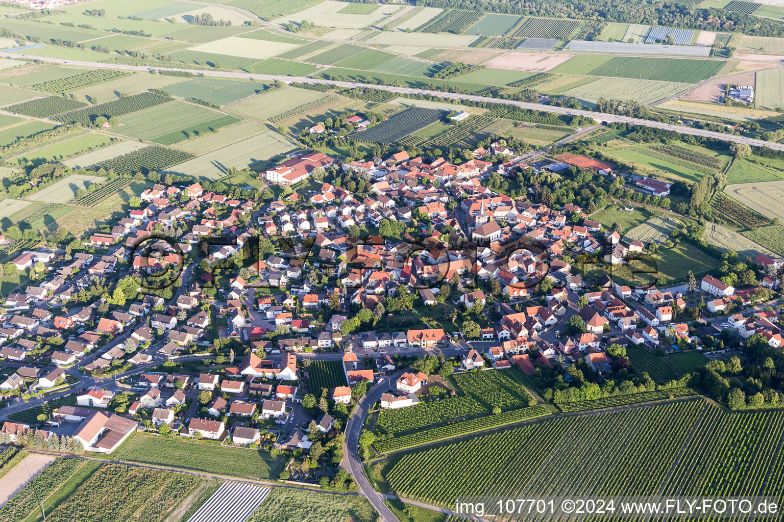 Laumersheim in the state Rhineland-Palatinate, Germany