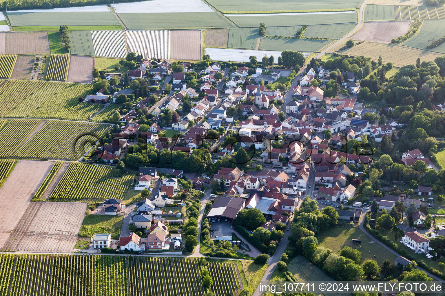 Bissersheim in the state Rhineland-Palatinate, Germany