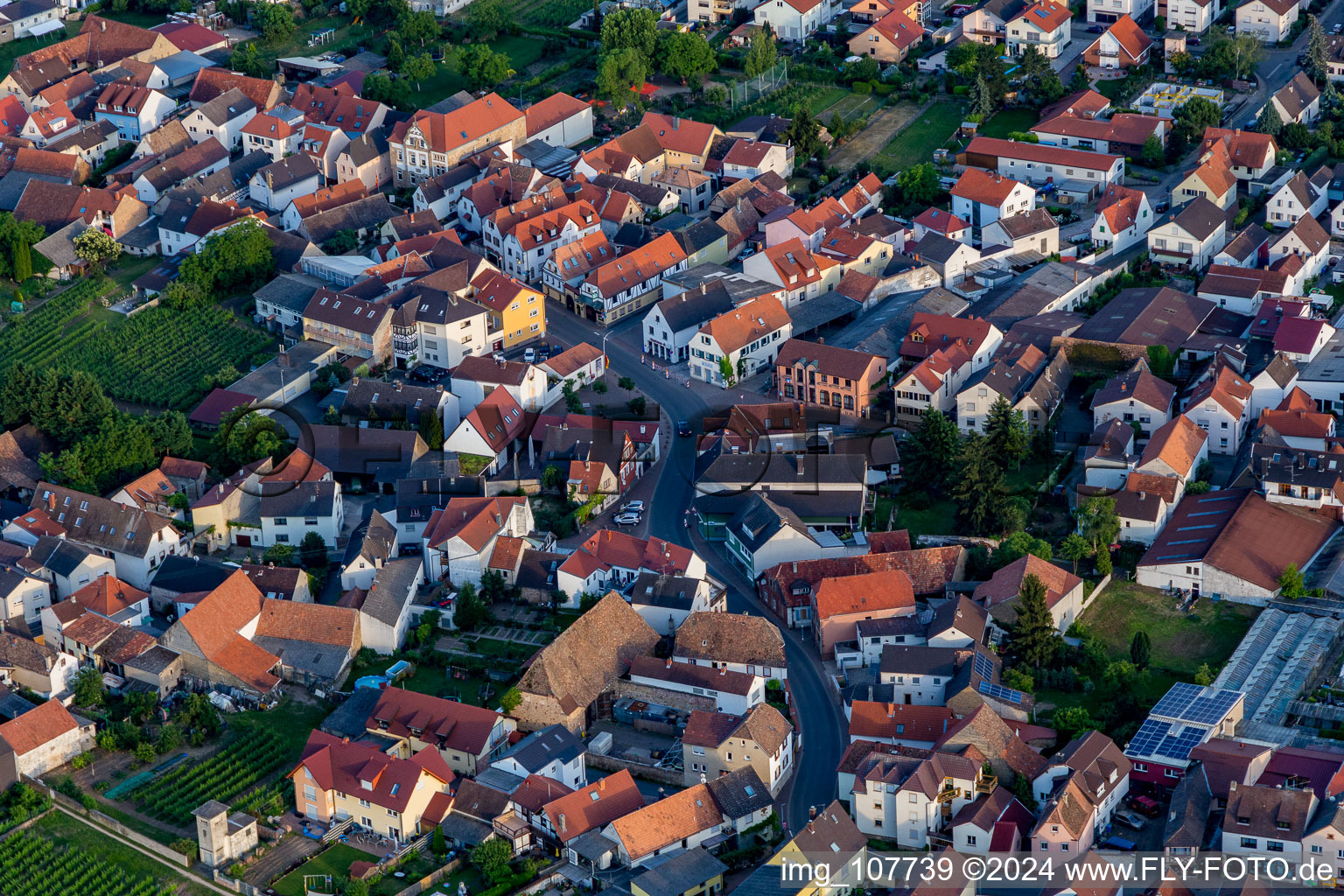 The district in Niederkirchen bei Deidesheim in the state Rhineland-Palatinate, Germany