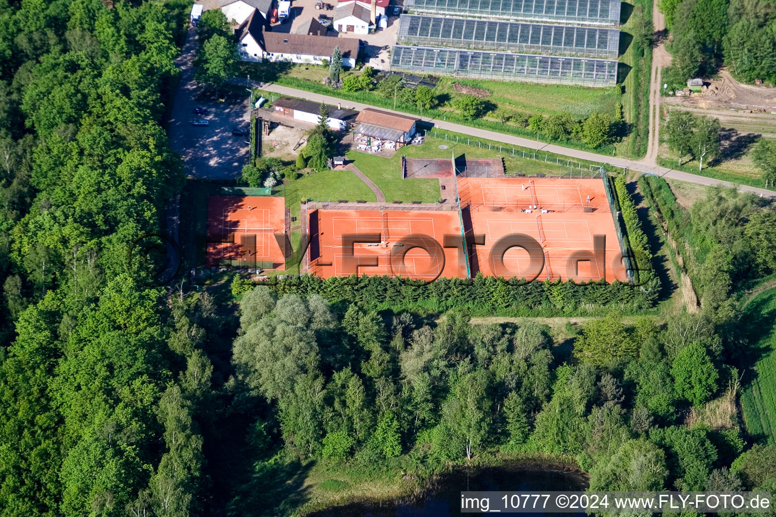 Oblique view of Kleinsteinfeld in Steinfeld in the state Rhineland-Palatinate, Germany