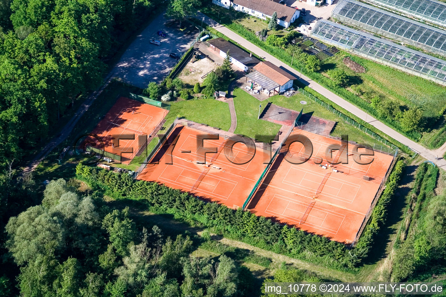 Kleinsteinfeld in Steinfeld in the state Rhineland-Palatinate, Germany from above