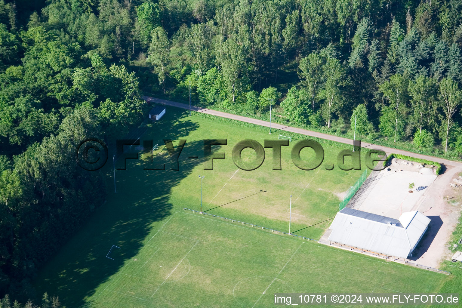 Kapsweyer in the state Rhineland-Palatinate, Germany seen from above