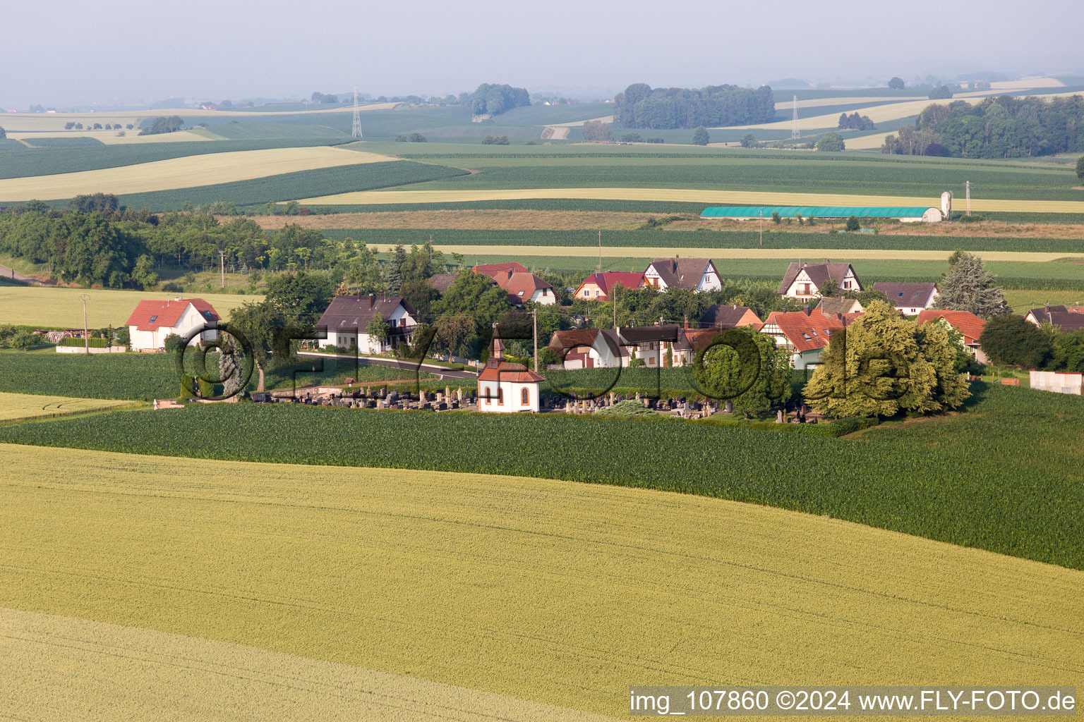 Drone recording of Salmbach in the state Bas-Rhin, France