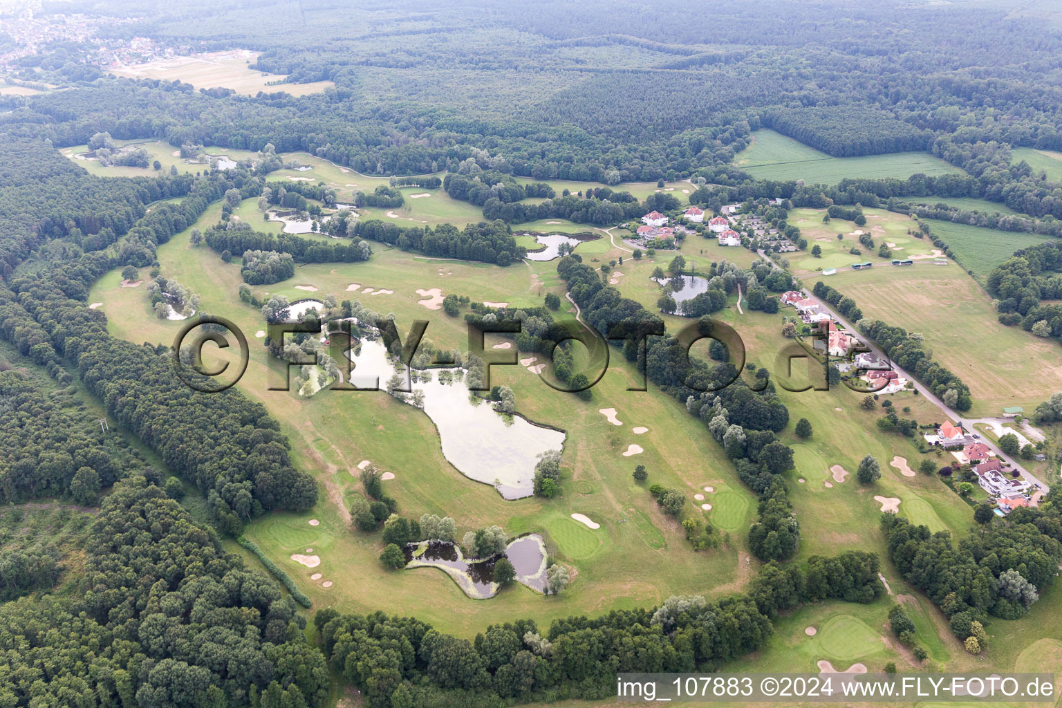 Golf Club in Soufflenheim in the state Bas-Rhin, France out of the air