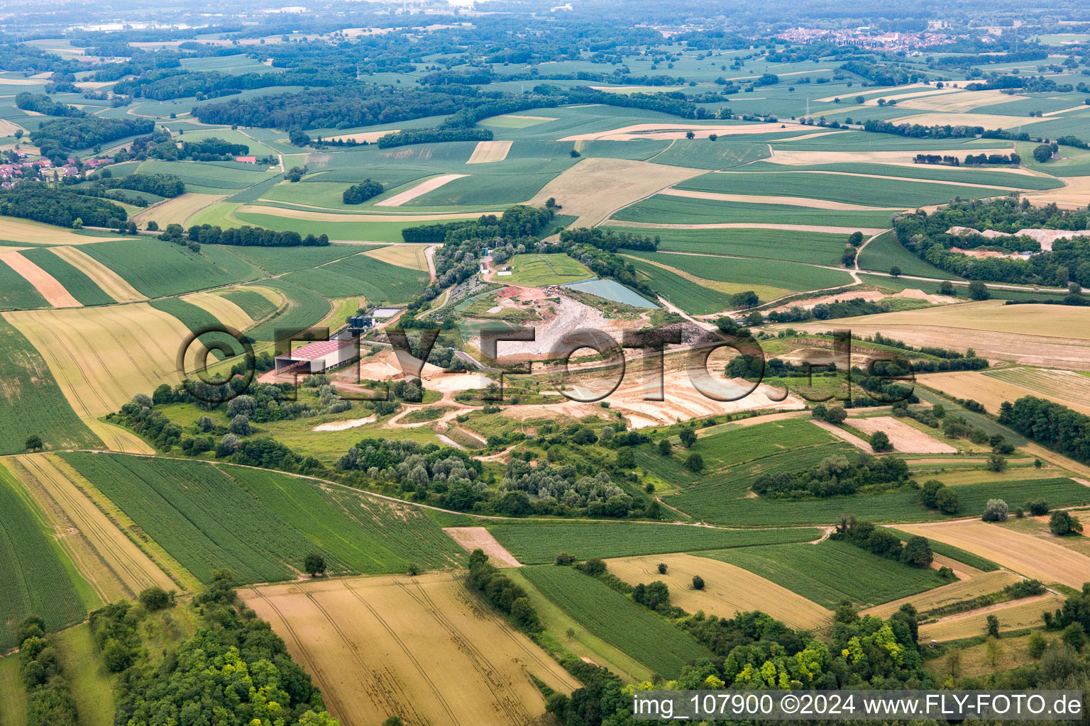 Landfill in Schaffhouse-près-Seltz in the state Bas-Rhin, France