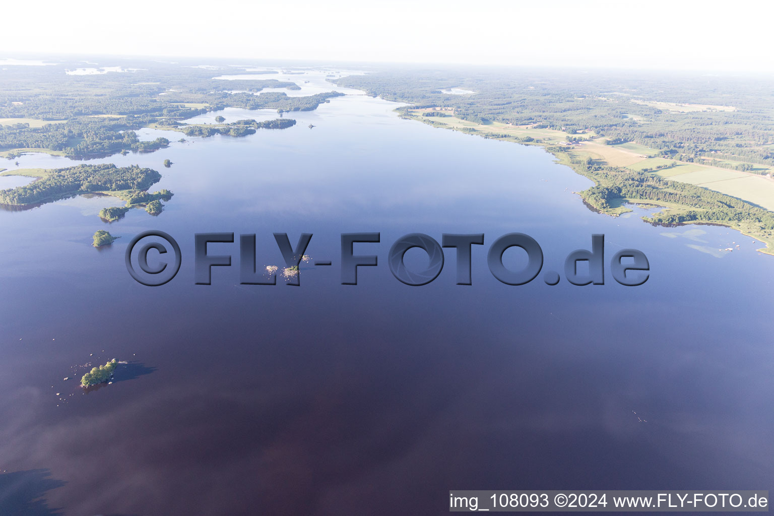 Aerial photograpy of Skäggalösa in the state Kronoberg, Sweden