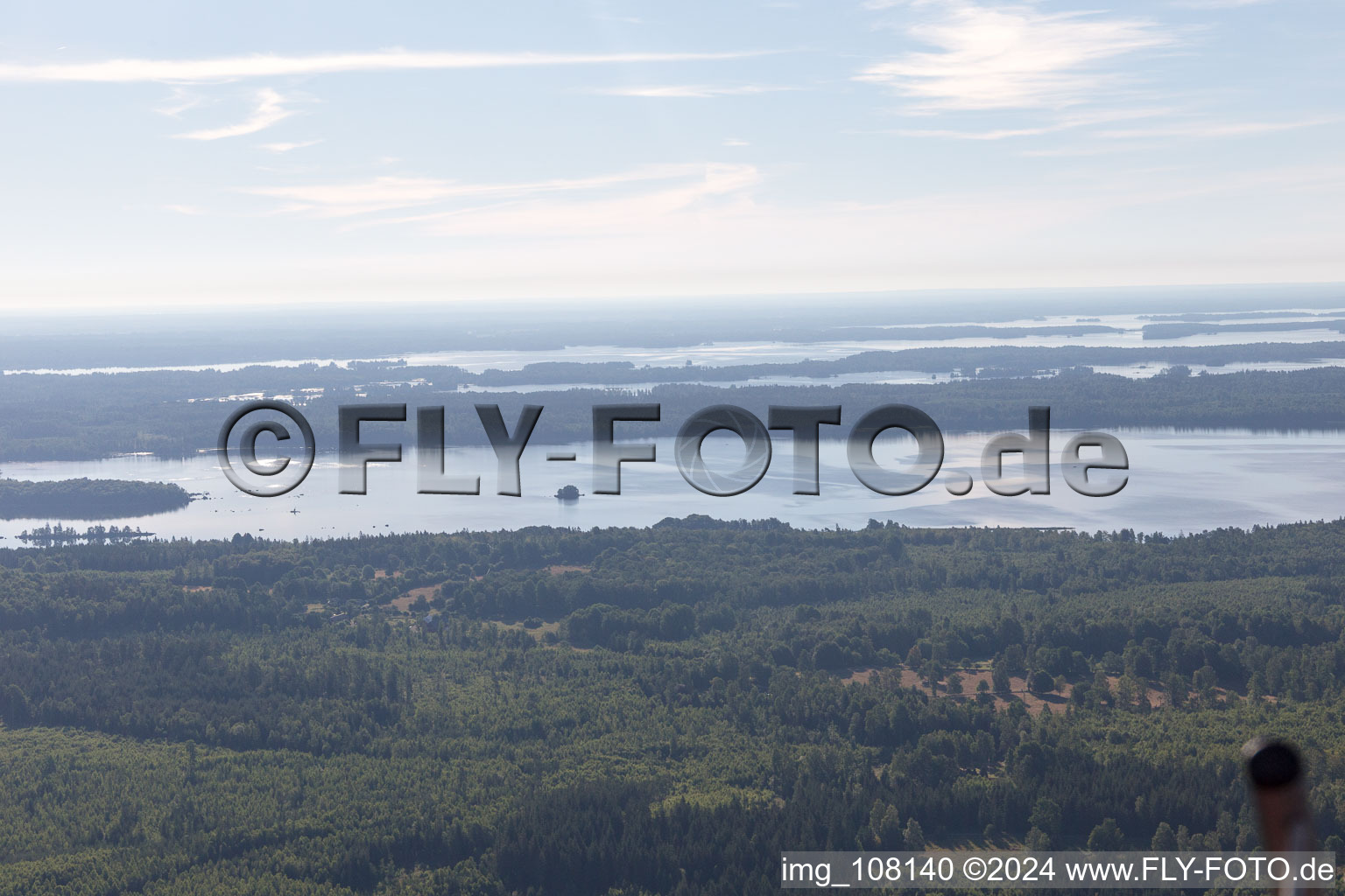 Flogmyran in the state Kronoberg, Sweden from above