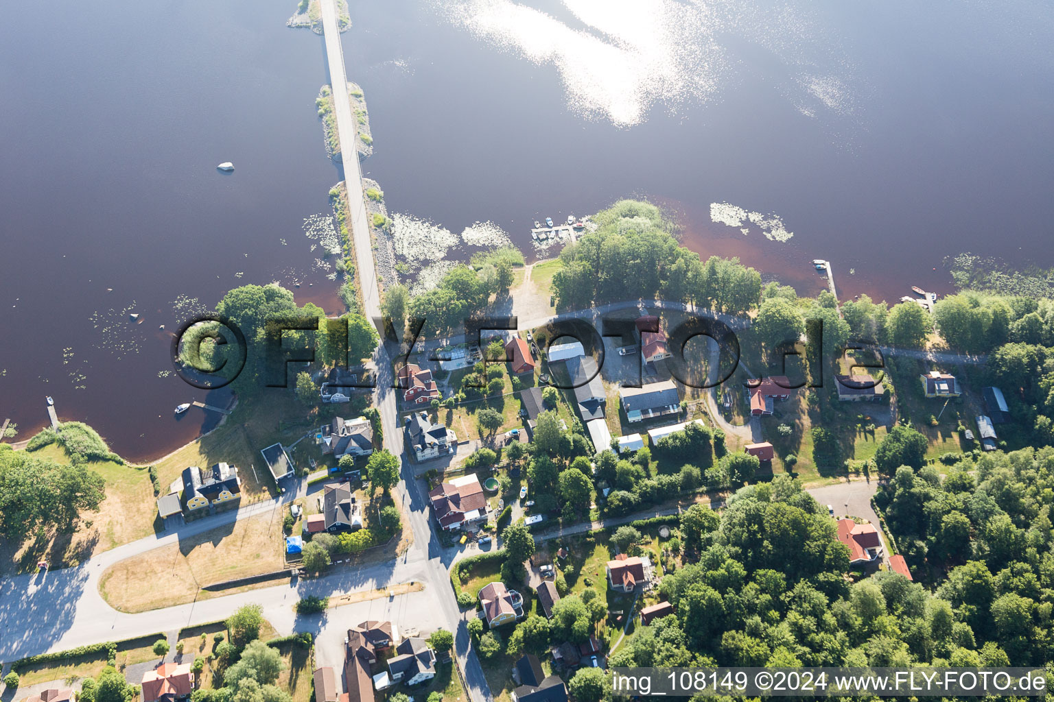 Aerial photograpy of Tvetaryd in the state Kronoberg, Sweden