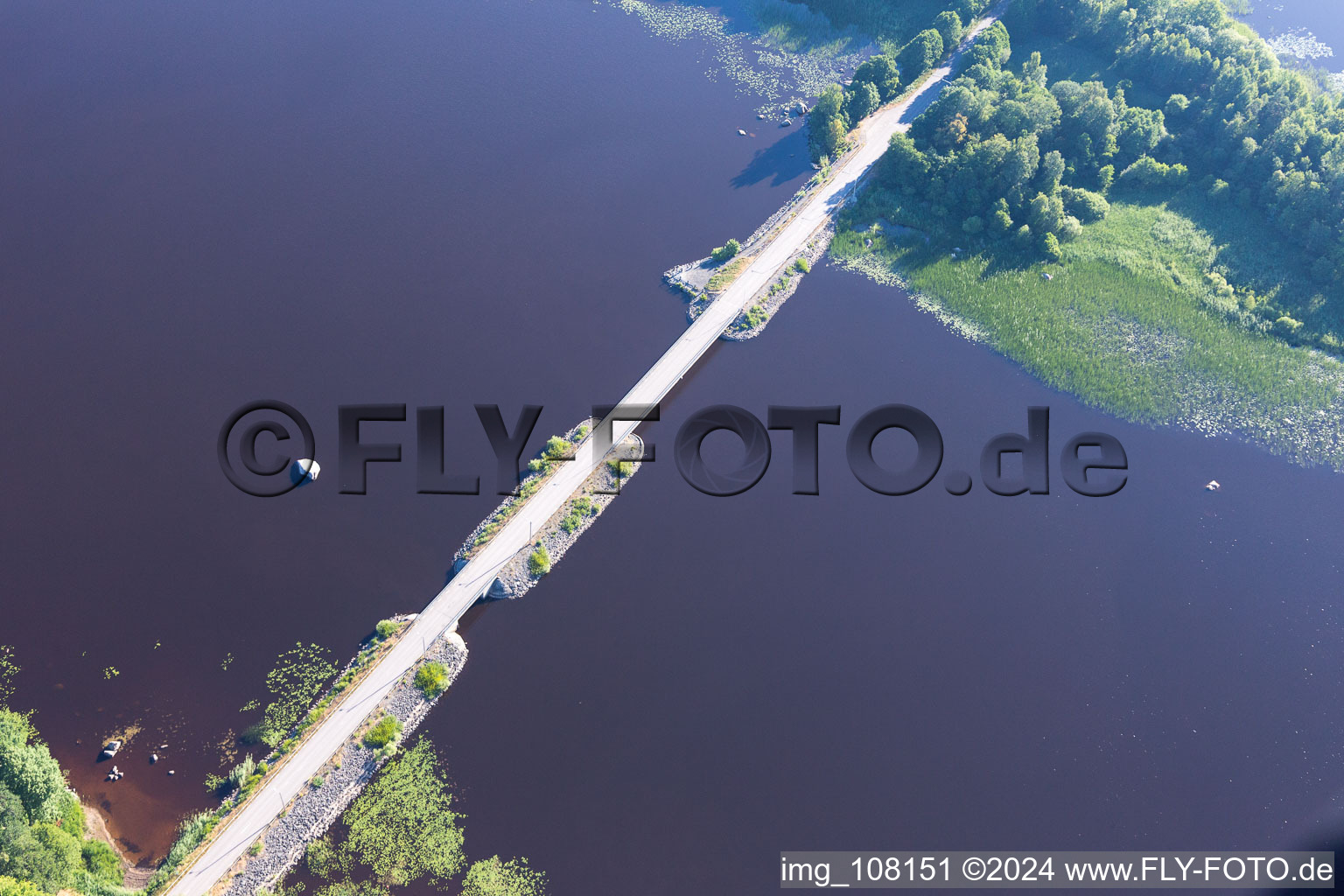 Tvetaryd in the state Kronoberg, Sweden from above