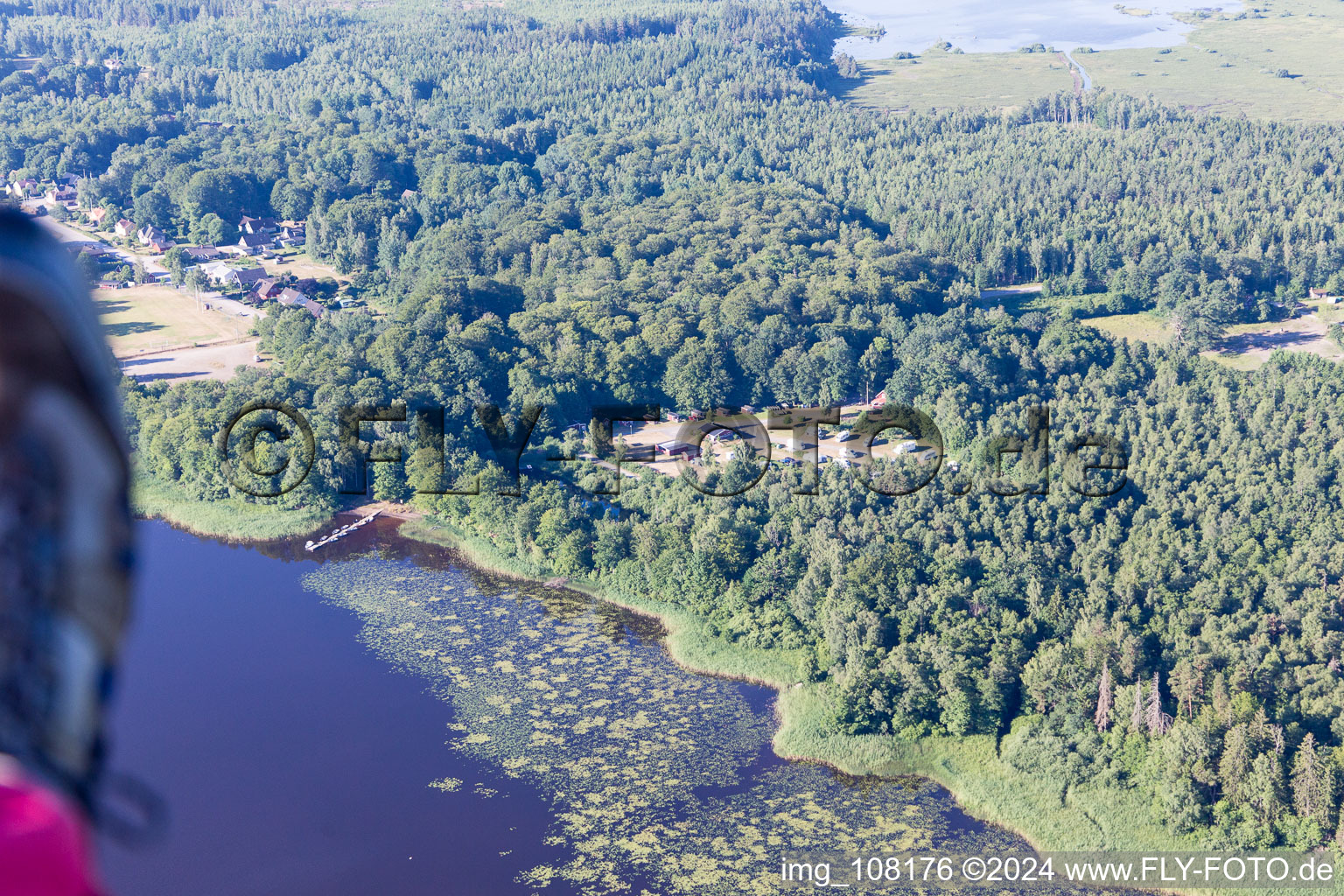 Oblique view of Torne in the state Kronoberg, Sweden